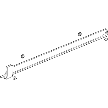GM 42810378 Rocker Molding, Black, Driver Side 42810378 GM Rocker Molding, Black, Driver Side Illustration 1 of 1