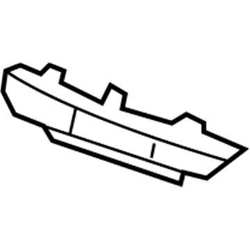 15801407 GM Upper Molding Illustration 1 of 1