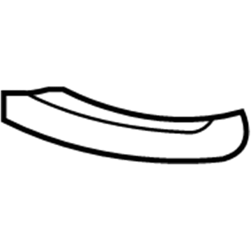 GM 20896057 Lower Deflector, Front Outer Driver Side 20896057 GM Lower Deflector, Front Outer Driver Side Illustration 1 of 1