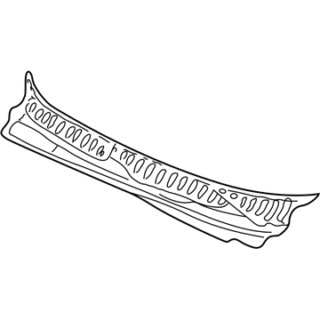 GM 15829661 Cowl Grille 15829661 GM Cowl Grille Illustration 1 of 1