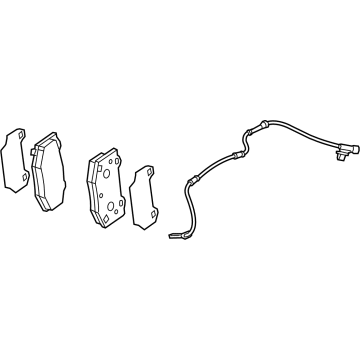 GM 86780718 Brake Pads 86780718 GM Brake Pads Illustration 1 of 1