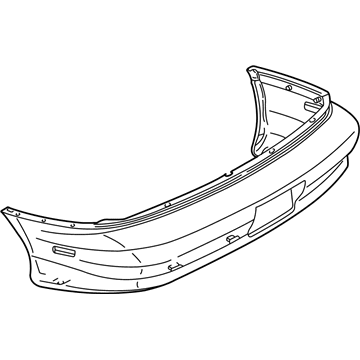 12335527 GM Bumper Cover, Rear Illustration 1 of 1