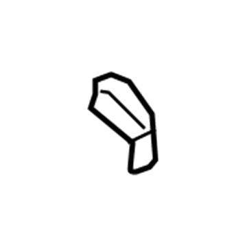 GM 15851519 Coat Hook, Titanium 15851519 GM Coat Hook, Titanium Illustration 1 of 1
