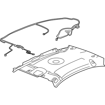 GM 20876958 Headliner, Titanium 20876958 GM Headliner, Titanium Illustration 1 of 1
