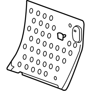GM 22736545 Seat Back Panel, Rear Driver Side 22736545 GM Seat Back Panel, Rear Driver Side Illustration 1 of 1