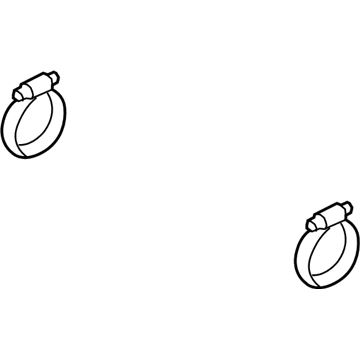 GM 19317829 Outlet Duct Clamp 19317829 GM Outlet Duct Clamp Illustration 1 of 1
