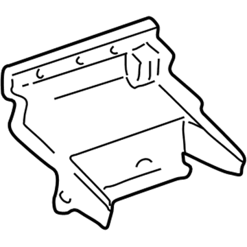 GM 12457596 Compartment Mount Bracket 12457596 GM Compartment Mount Bracket Illustration 1 of 1