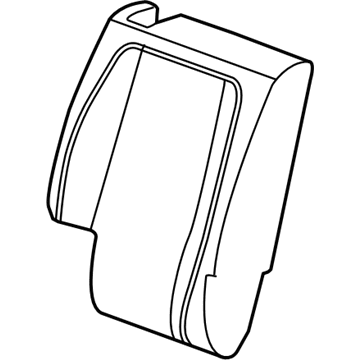 GM 25999212 Seat Back Cover, Titanium 25999212 GM Seat Back Cover, Titanium Illustration 1 of 1