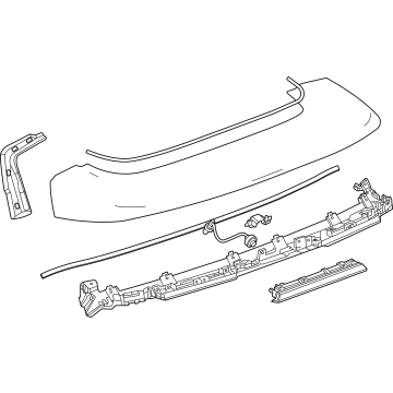 26612332 GM Spoiler, Rear Compartment Illustration 1 of 1