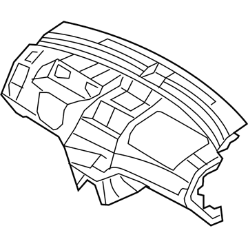 96457606 GM Instrument Panel, Black Illustration 1 of 1