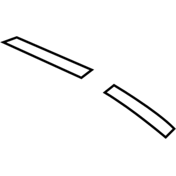 GM 96457620 Defroster Vent, Black 96457620 GM Defroster Vent, Black Illustration 1 of 1