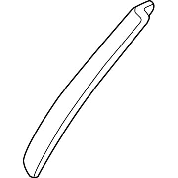 GM 15100760 Molding, Windshield Garnish & Reveal, Passenger Side 15100760 GM Molding, Windshield Garnish & Reveal, Passenger Side Illustration 1 of 1
