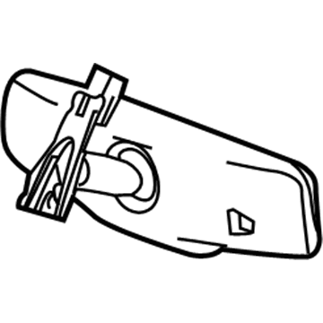 GM 13540314 Mirror Inside, Rear 13540314 GM Mirror Inside, Rear Illustration 1 of 1