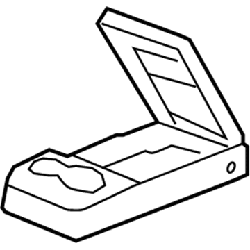 GM 25910796 Armrest, Titanium, Rear Driver Side 25910796 GM Armrest, Titanium, Rear Driver Side Illustration 1 of 1
