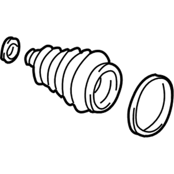 GM 26044383 Boot Kit, Front 26044383 GM Boot Kit, Front Illustration 1 of 1