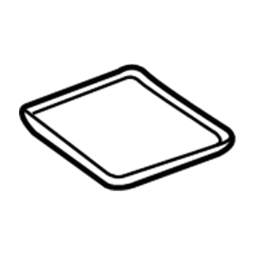 GM 23133395 Door Bezel, Black, Front 23133395 GM Door Bezel, Black, Front Illustration 1 of 1