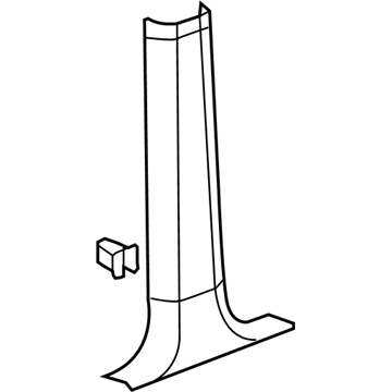15246143 GM Lower Center Pillar Trim, Gray, Passenger Side Illustration 1 of 1