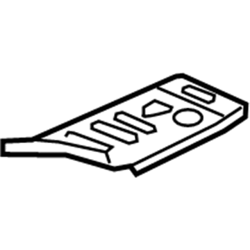 GM 84050754 Floor Extension, Rear Passenger Side 84050754 GM Floor Extension, Rear Passenger Side Illustration 1 of 1