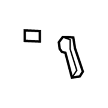 GM 22955352 Lever, Titanium, Passenger Side 22955352 GM Lever, Titanium, Passenger Side Illustration 1 of 1