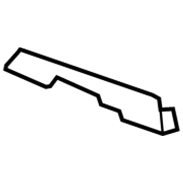 25947627 GM Front Cover, Titanium, Passenger Side Illustration 1 of 1