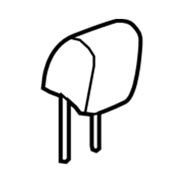GM 25941783 Headrest, Titanium, Driver Side 25941783 GM Headrest, Titanium, Driver Side Illustration 1 of 1