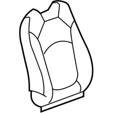 GM 20864332 Seat Back Cover, Passenger Side 20864332 GM Seat Back Cover, Passenger Side Illustration 1 of 1