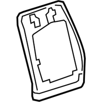 GM 20845937 Seat Back Panel, Front 20845937 GM Seat Back Panel, Front Illustration 1 of 1