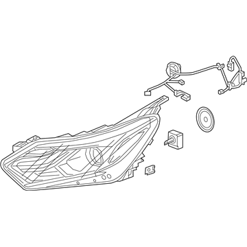 Chevy 19434548 Headlamp Assembly