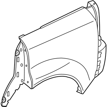 22735699 GM Quarter Panel, Outer Driver Side Illustration 1 of 1