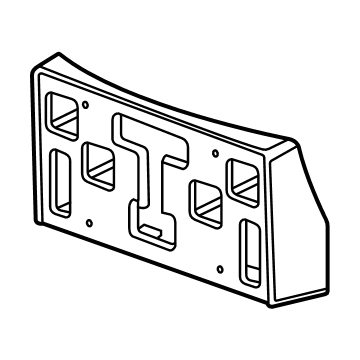42592117 GM License Bracket, Front Illustration 1 of 1