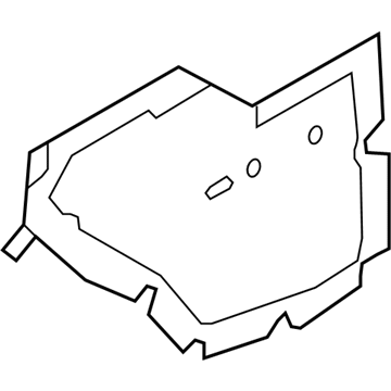 96805875 GM Water Deflector Illustration 1 of 1