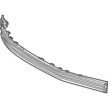 84570770 GM Center Grille, Black, Passenger Side Illustration 1 of 1