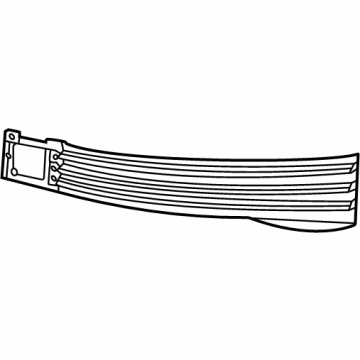 GM 84370819 Center Grille, Black, Driver Side 84370819 GM Center Grille, Black, Driver Side Illustration 1 of 1