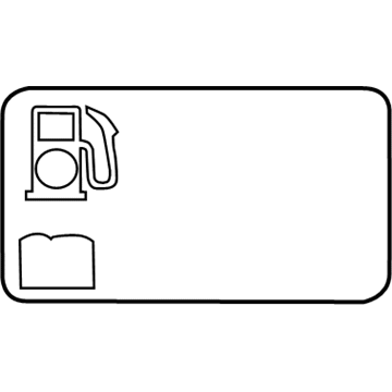 Chevy 13323045 Fuel Label
