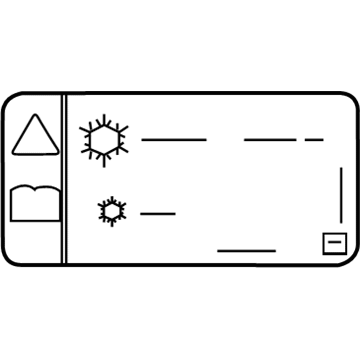 Chevy 84388265 A/C Label