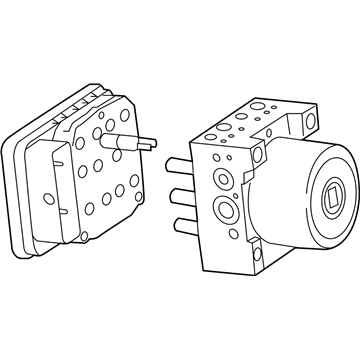 Cadillac ATS ABS Pump And Motor Assembly - 84334607