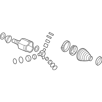 GM 13318019 Inner Joint, Front 13318019 GM Inner Joint, Front Illustration 1 of 1