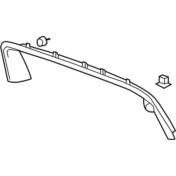 Chevy 15864310 Upper Trim
