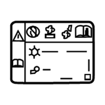 GM 20988810 A/C Label 20988810 GM A/C Label Illustration 1 of 1