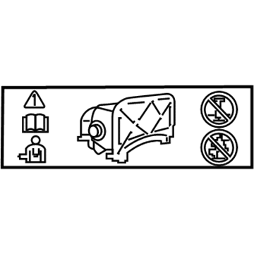 GM 23444176 Caution Label 23444176 GM Caution Label Illustration 1 of 1