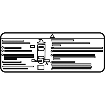 GM 23430790 Battery Label 23430790 GM Battery Label Illustration 1 of 1