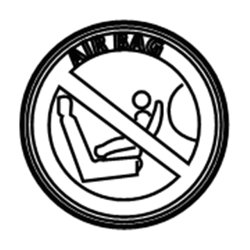 GM 93290951 Warning Label 93290951 GM Warning Label Illustration 1 of 1