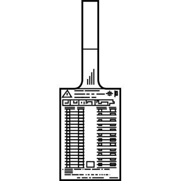 GM 23281498 Caution Label 23281498 GM Caution Label Illustration 1 of 1