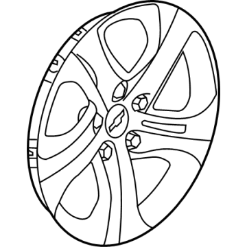 GM 42538448 Wheel Cover 42538448 GM Wheel Cover Illustration 1 of 1