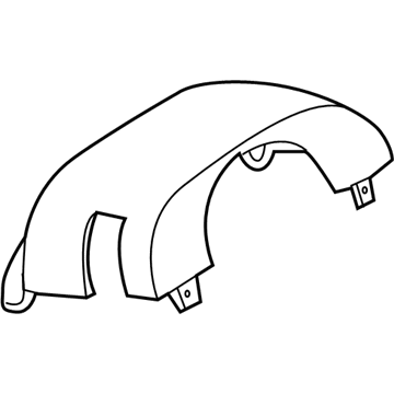 GM 96984319 Upper Shroud, Black 96984319 GM Upper Shroud, Black Illustration 1 of 1