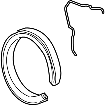 GM 25814678 Parking Brake Shoes, Rear 25814678 GM Parking Brake Shoes, Rear Illustration 1 of 1