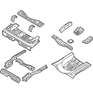Chevy 96813457 Floor Pan Assembly