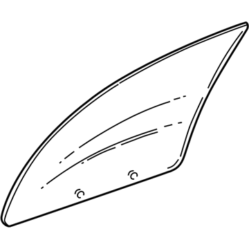 10444161 GM Glass, Front Passenger Side Illustration 1 of 1