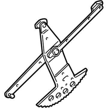 GM 16629475 Regulator Assembly Arm, Front Driver Side 16629475 GM Regulator Assembly Arm, Front Driver Side Illustration 1 of 1