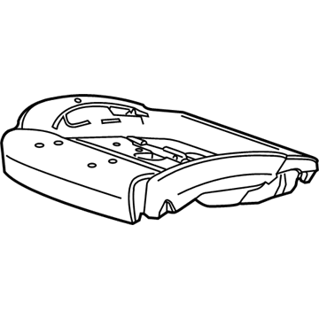 22880908 GM Seat Cushion Pad, Front Driver Side Illustration 1 of 1